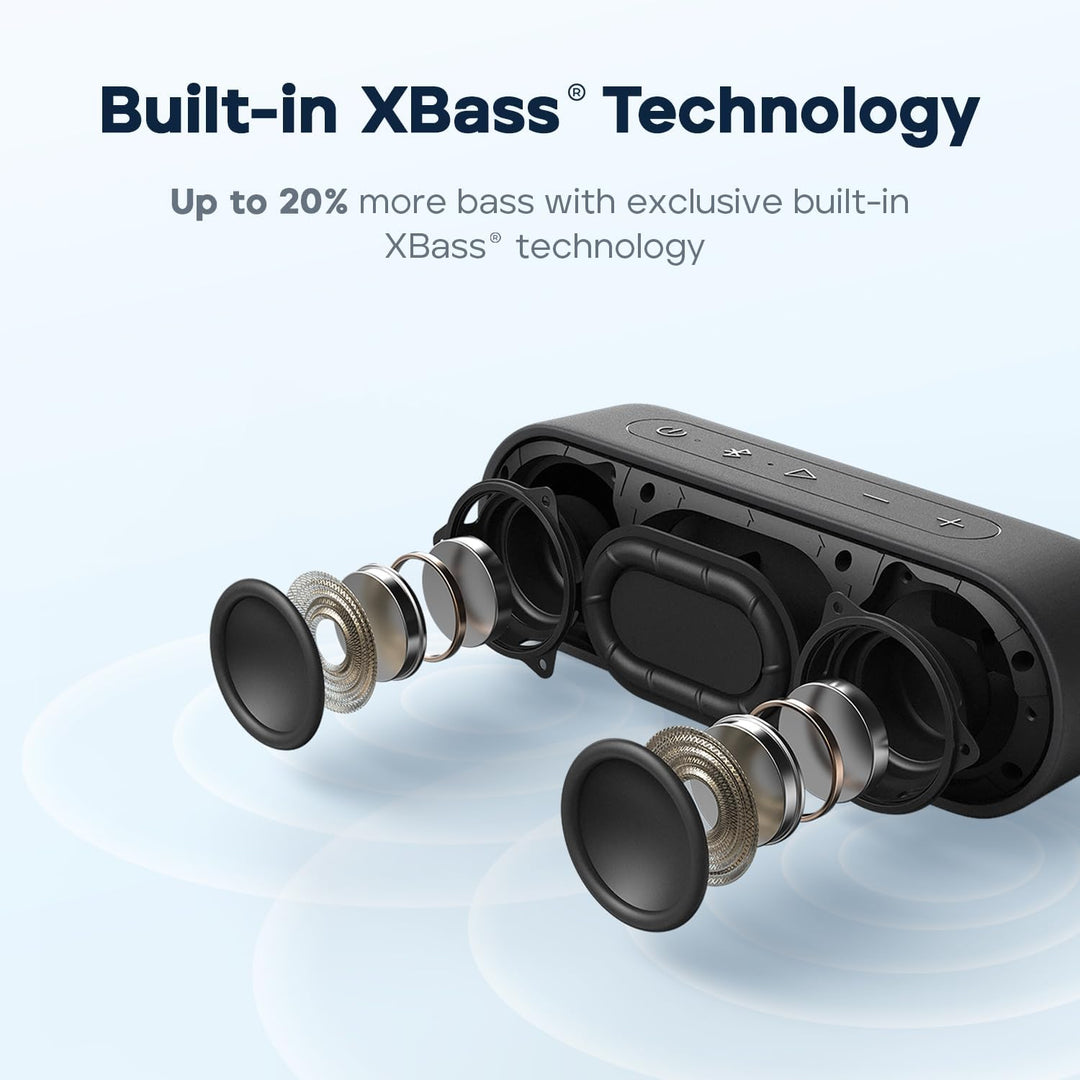 Tragbar Bluetooth Lautsprecher Outdoor Musikbox: Tribit 16W IPX7 Wasserdicht Klein Soundbox mit Laut