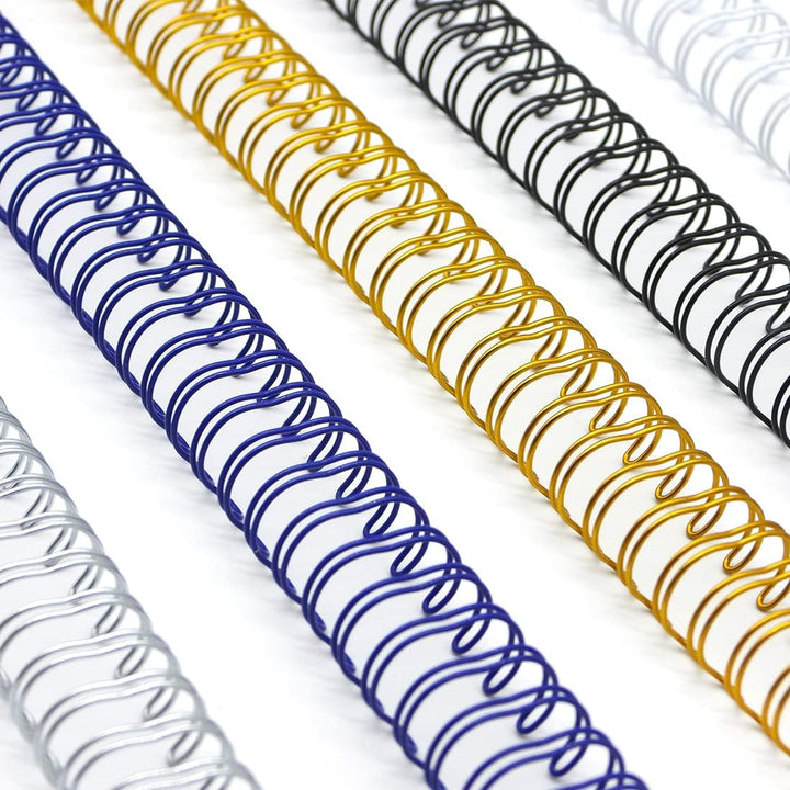 RAYSON Drahtbinderücken, 80 Blatt, 3:1 Teilung, 12,7 mm, 34 Schlaufen, A4, Mehrfarbig, 100 Stück 12,