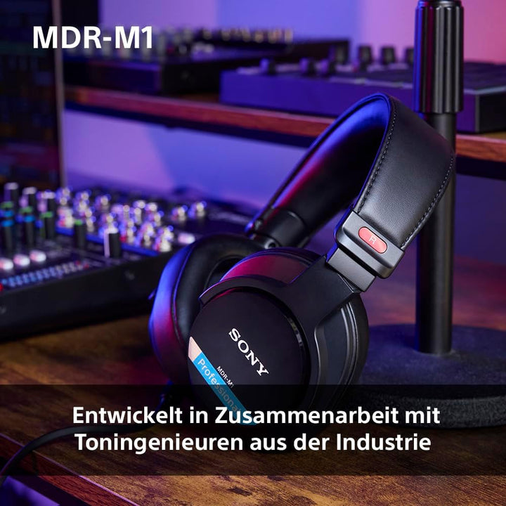 Sony MDR-M1 Studio-Kopfhörer mit geschlossenem Rücken - kabelgebunden, Ultra-Breitband-Wiedergabe (5