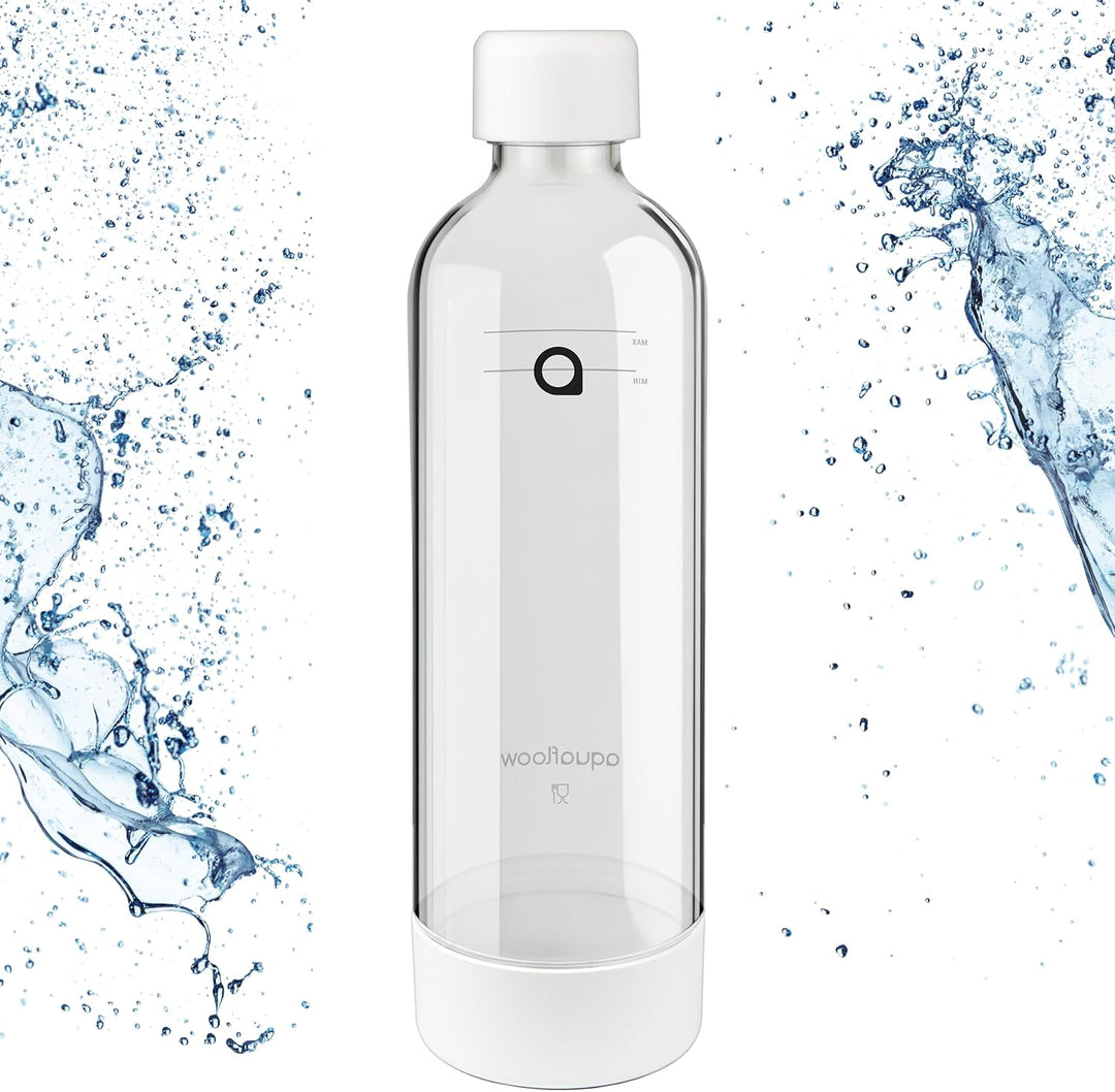 Aquafloow Wassersprudler, Sprudelwasser Maschine, 800ml Wasser Sprudel PET- Flaschen BPA-Frei | Spru