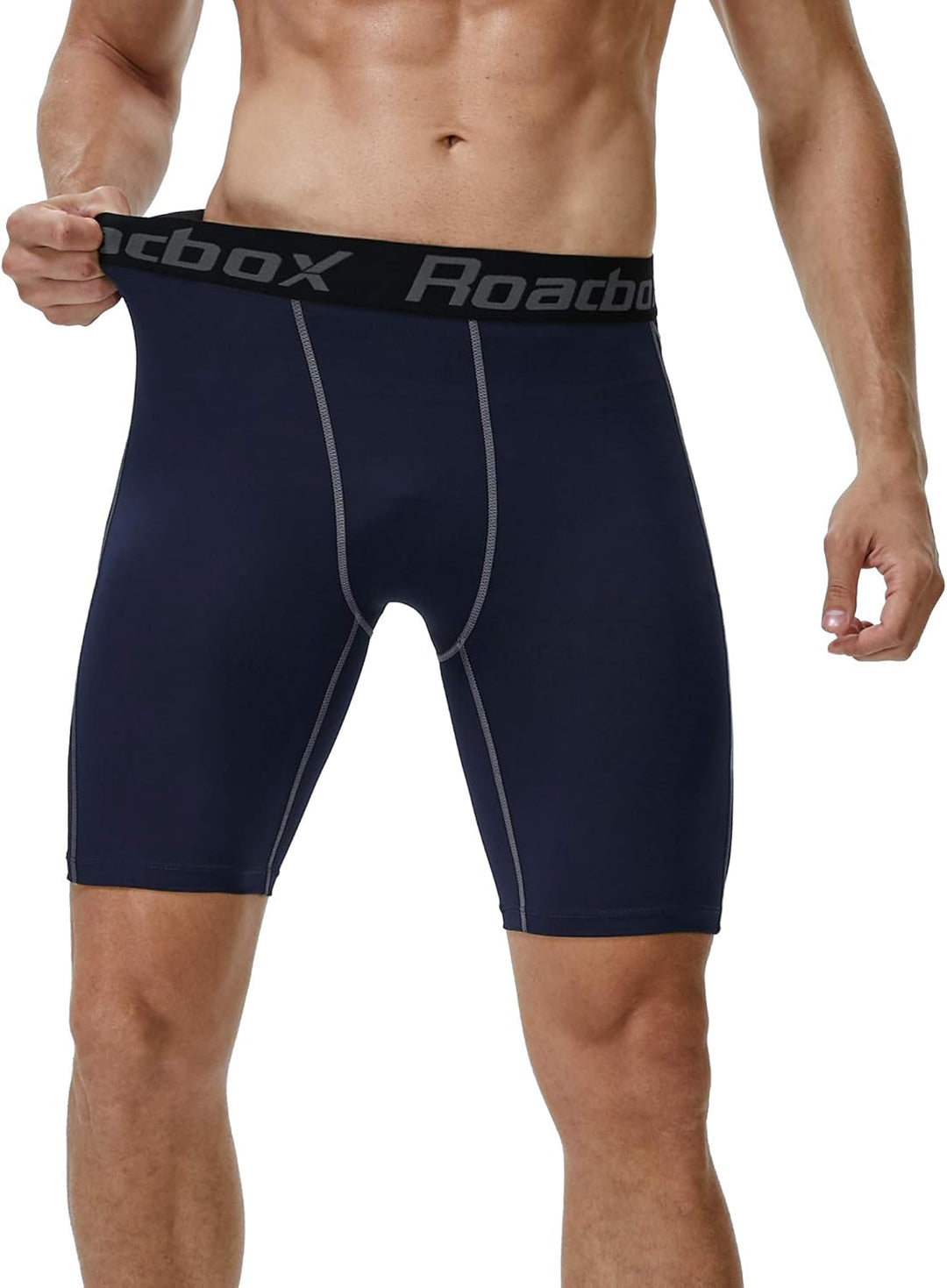 Roadbox 1 oder 3 Pack Herren Kompressionsshorts, Schnelltrocknendes Baselayer Unterhose Tights Kurz