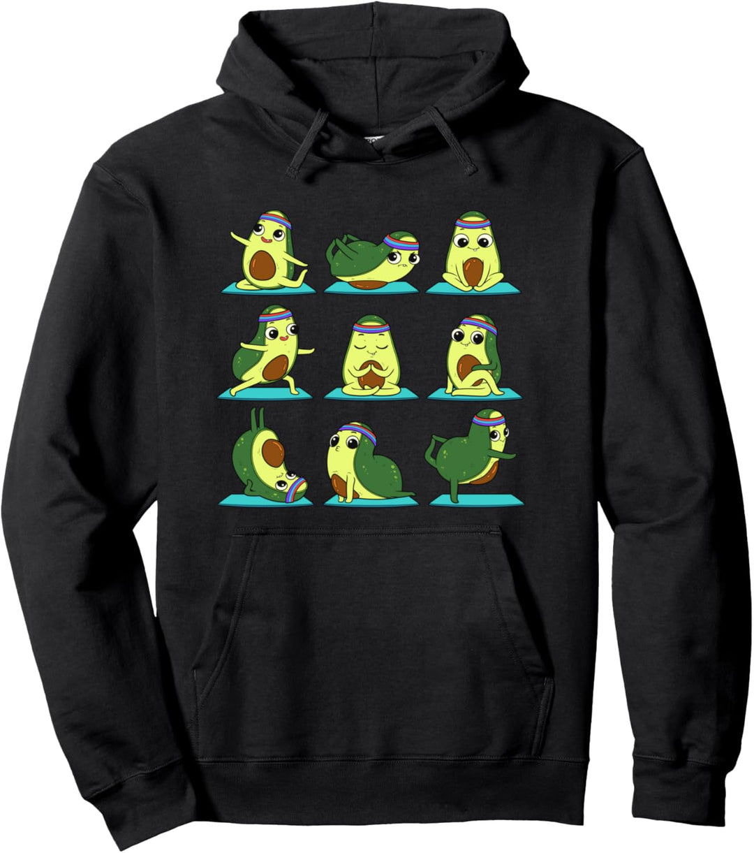Avocado Yoga Position Workout Geschenk Pullover Hoodie