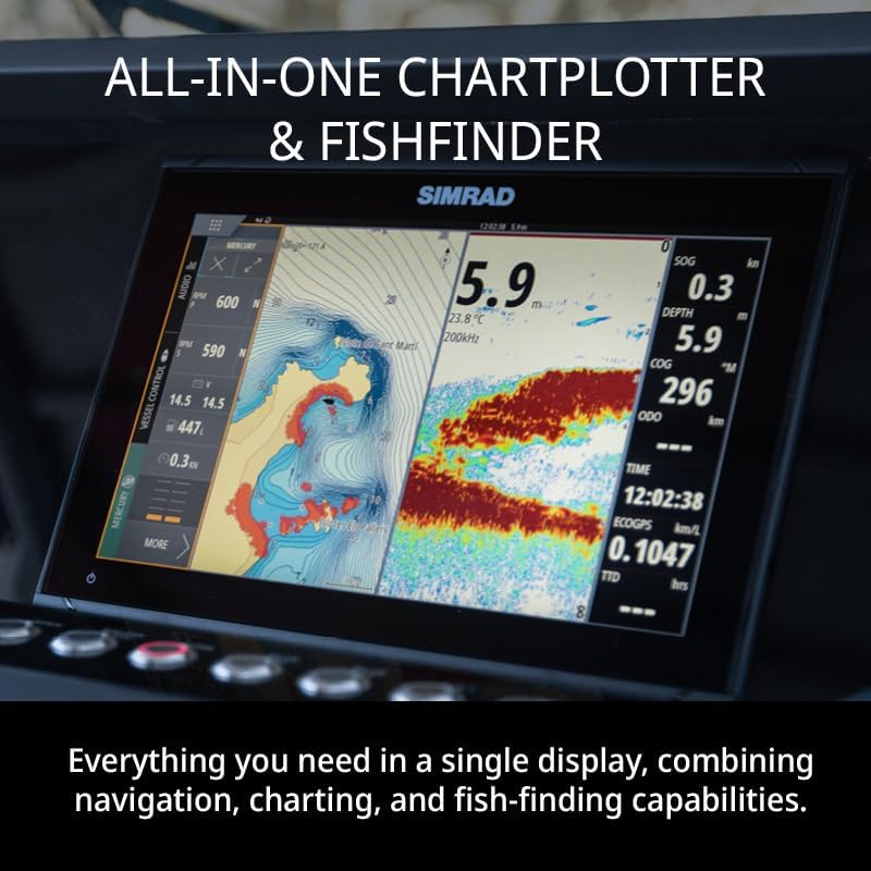 Simrad GO9 XSE Con Transductor Montaje in Espejo de PPA 3 in 1 Bilderspiel Activa y amp; Cuadro de d
