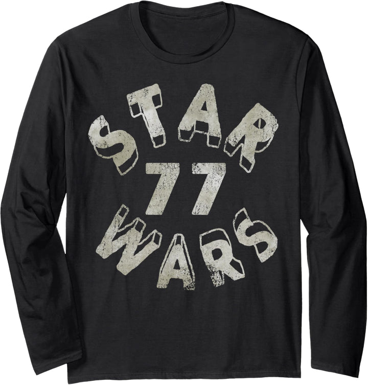 Star Wars '77 Circle Text Langarmshirt