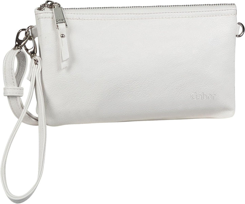 Gabor bags Emmy Damen Clutch Abendtasche Klein 22,5 x 4,5 x 13,5 Weiss, 22,5 x 4,5 x 13,5 Weiss