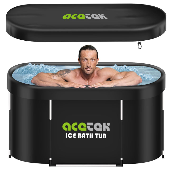 380L grosse ovale Eisbad Tonne für Athleten, mehrschichtige tragbare kalte Eisbad Badewann im Freien