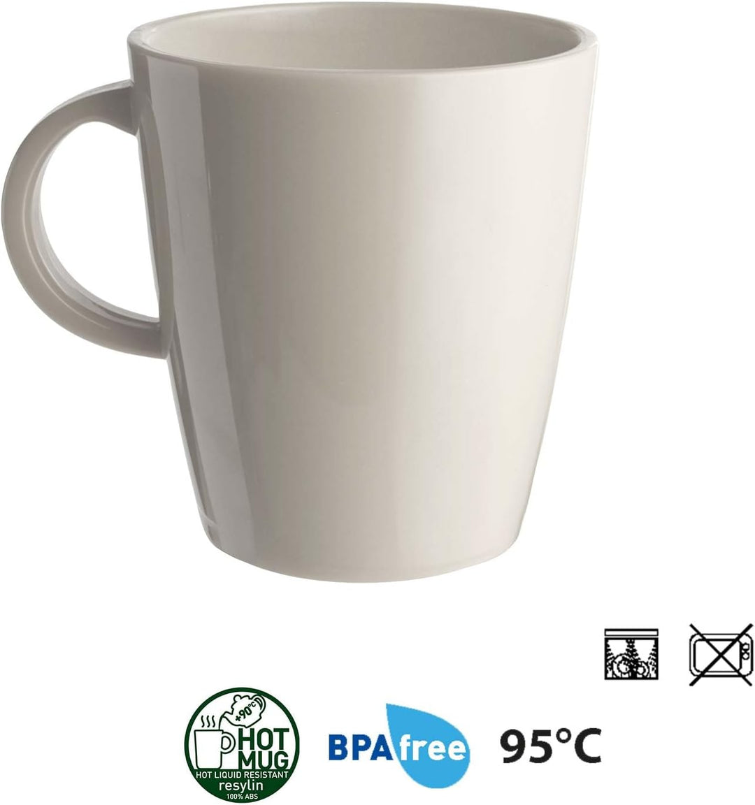 BRUNNER: Melamin Geschirr-Set Camping | 16-Teilig - Teller & Becher für 2-4 Personen | Lunch Box ODE
