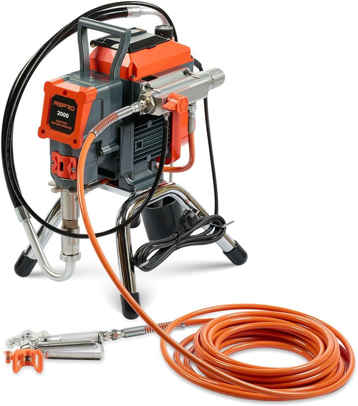 Airless Spritzgerät ASPRO 2000 – Farbspritzgerät für Wandfarbe 2 l/min, 227 bar