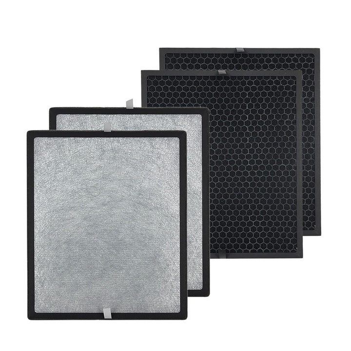 PUREBURG 2er-Pack Ersatz 2 HEPA-Luftfilter und 2 Aktivkohle-Vorfilter, kompatibel mit Levoit-Luftrei