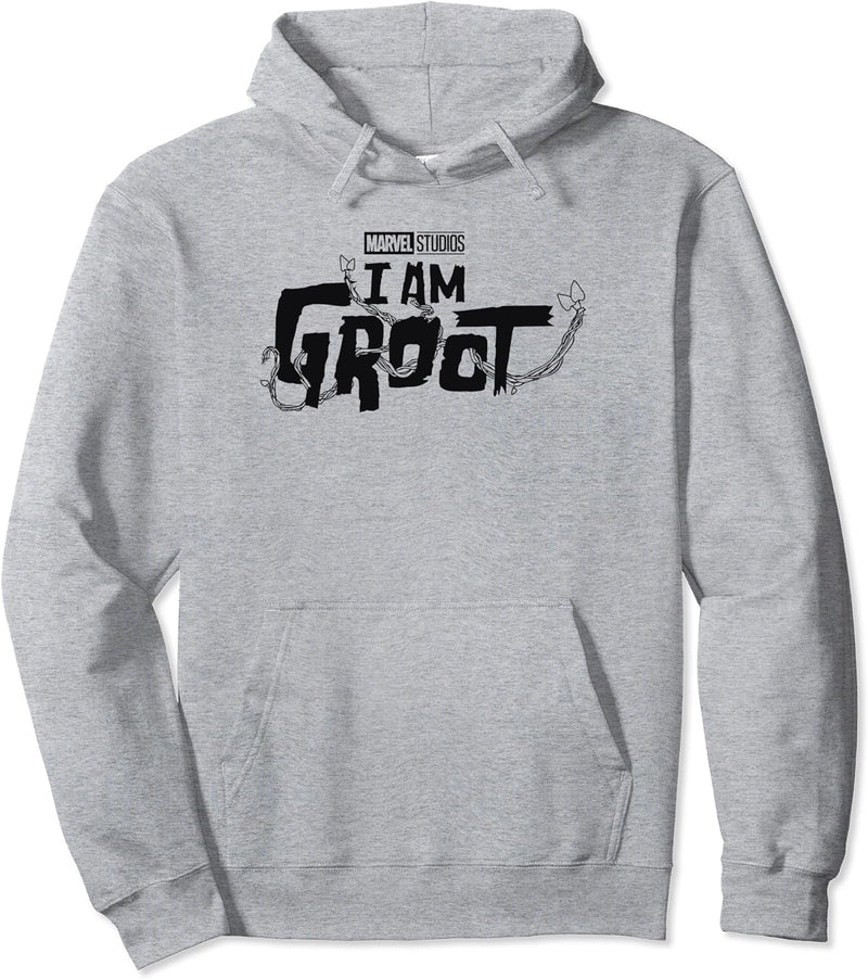 Marvel I Am Groot Simple Dark Vine Logo Pullover Hoodie