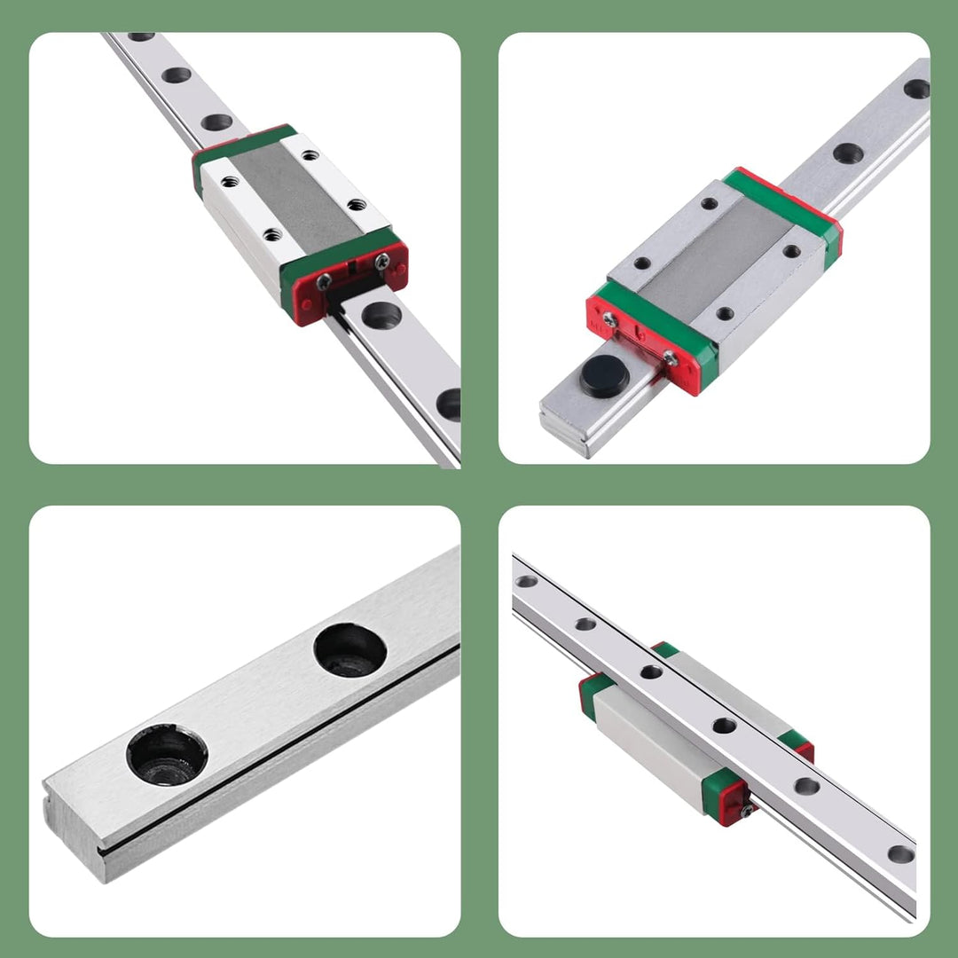 ONLISUM MGN12H Mini Lineare Schienenführung, 350 mm Länge, 12 mm Breite, Linearführung mit Linearfüh