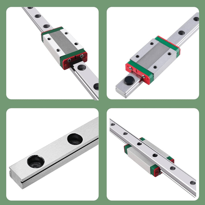 ONLISUM MGN12H Mini Lineare Schienenführung, 350 mm Länge, 12 mm Breite, Linearführung mit Linearfüh