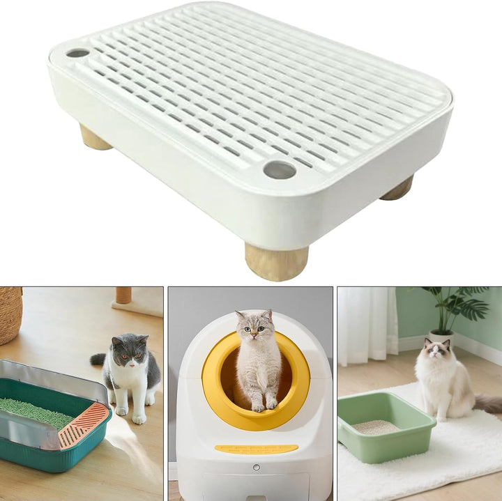 Katzenklo Rampe,Stufe Für Ältere Katzen Mit Filterfunktion - rutschfeste Kätzchen Katzenklo Matte -
