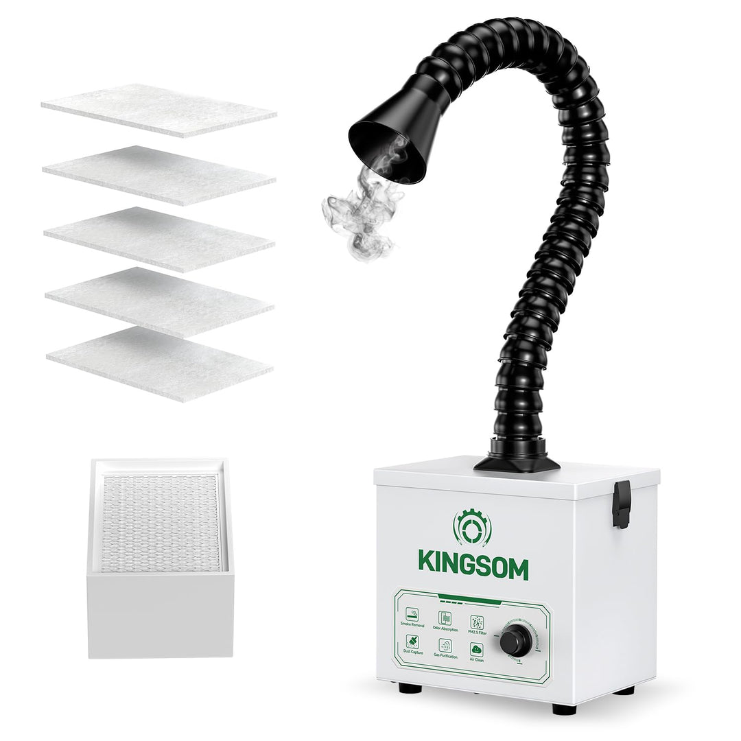 KINGSOM K9 Lötabsaugung 180–210 m³/h Starker Saugkraft Lötrauchabsauger, H13 HEPA Filter Effektiver