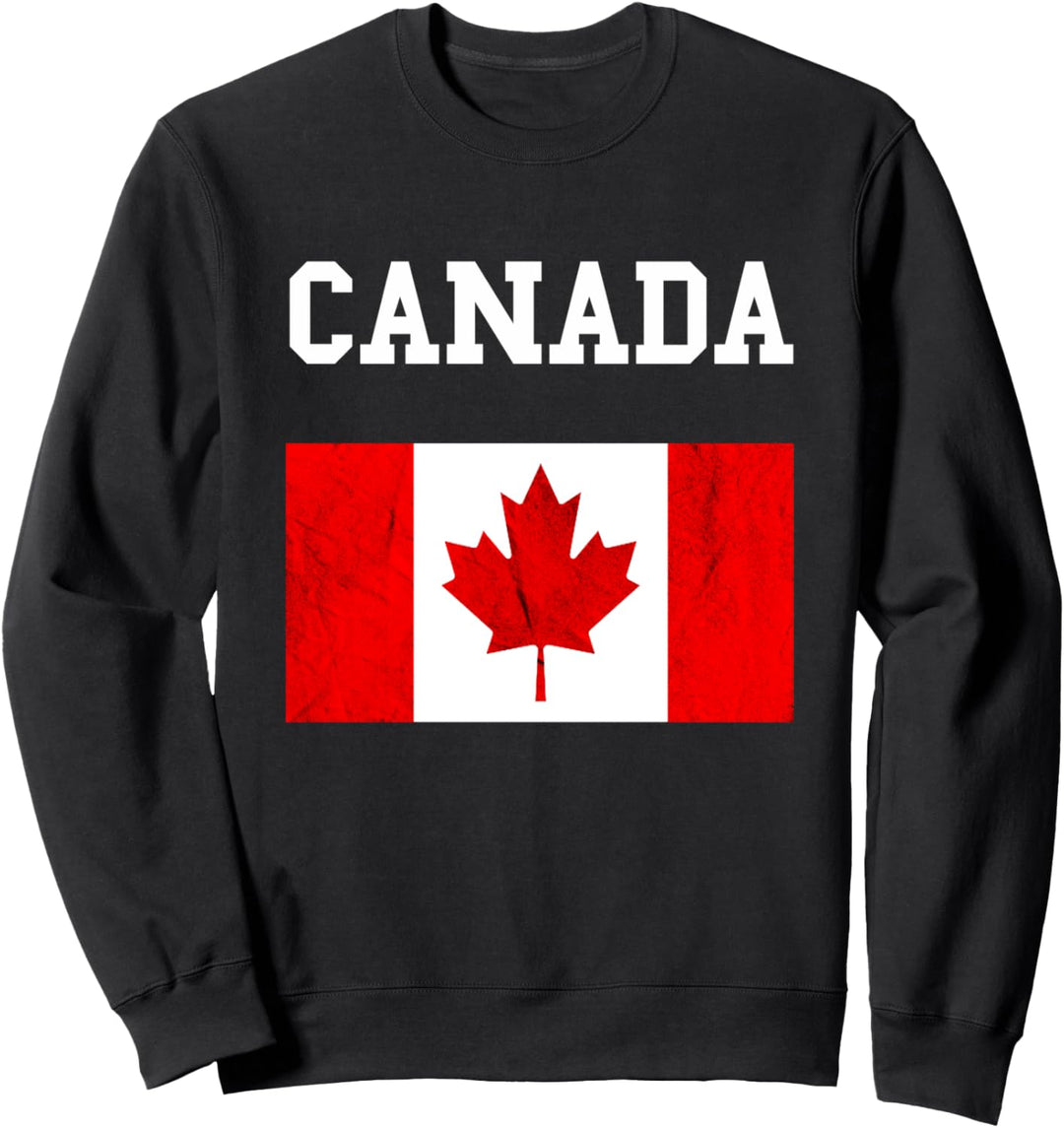 Kanada Flagge Kanadische Flagge Ahornblatt Kanadier Sweatshirt