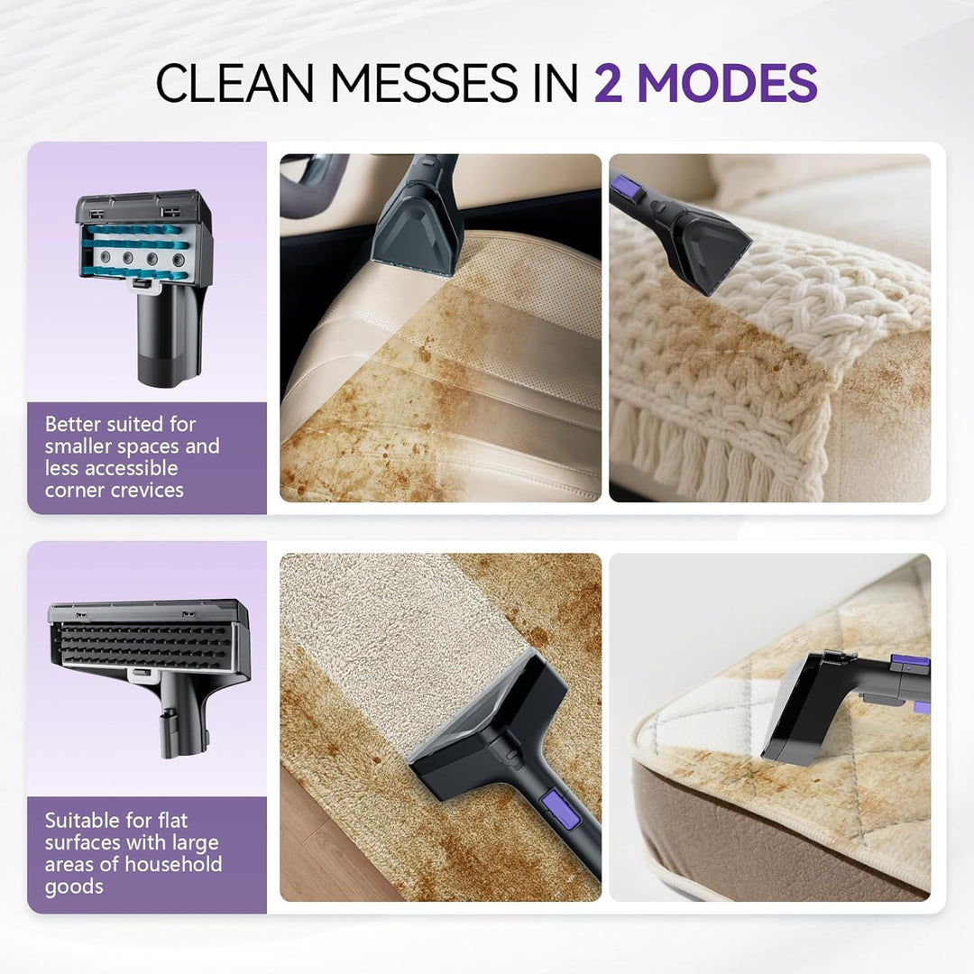 Tragbare Teppich reinigungs maschine, 20Kpa leistungsstarke Absaugung Spot Cleaner Maschine, Nasssau