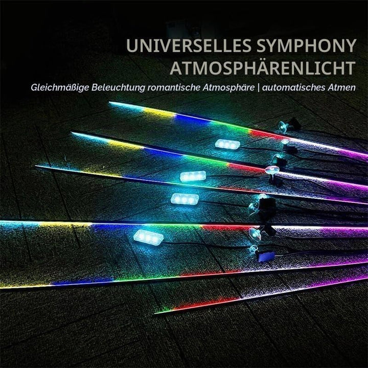 Auto LED Innenbeleuchtung,6M/18 in 1 RGB Auto Innenraumbeleuchtung,Led Atmosphäre Licht mit APP Steu