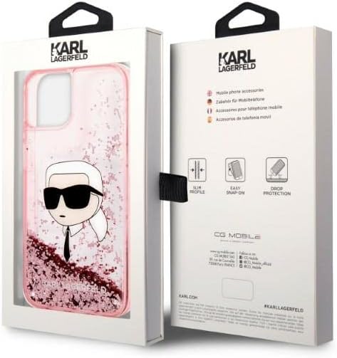 KARL LAGERFELD KLHCP14MLNKHCP Hülle für iPhone 14 Plus 6,7" rosa hardcase Glitte