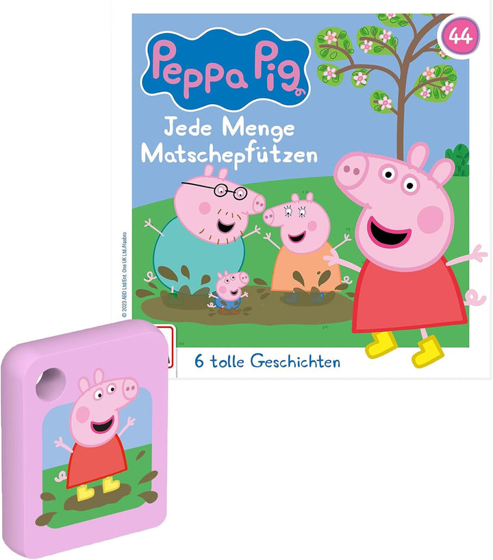Galakto - Kinder Musik- und Hörspielplayer für zuhause und unterwegs, inkl. 2 Token “Peppa Pig” / “F