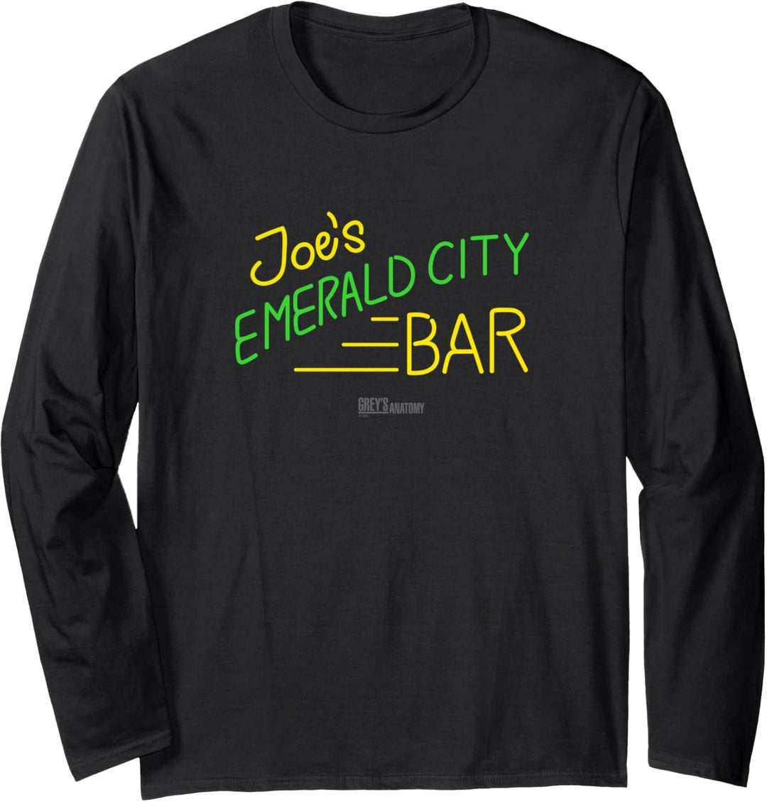 Grey's Anatomy Joe's Smaragdgrüne Stadtbar Langarmshirt