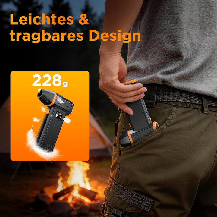 VIWAVE Elektrische Staubgebläse Druckluftspray,150000 U/min Compressed Air Duster,3-Gang Staubgebläs