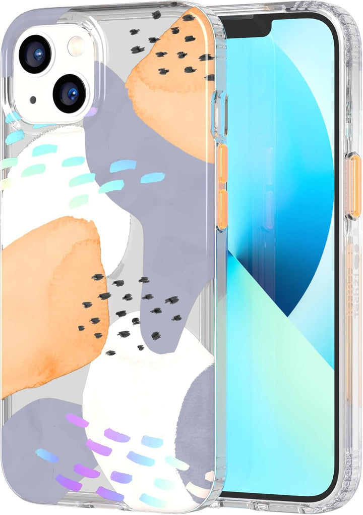 tech21 T21-9350 Evo Art Abstrakter Herbst für iPhone 13 - Schutzhülle mit exklusivem Artwork und 3,6