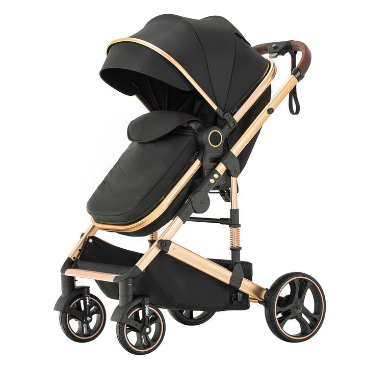 BEBBY 3-in-1 Kinderwagen KombiKinderwagen-Set 2-in-1 Buggy faltbar Luxus Hochlandschaft Neugeborenes