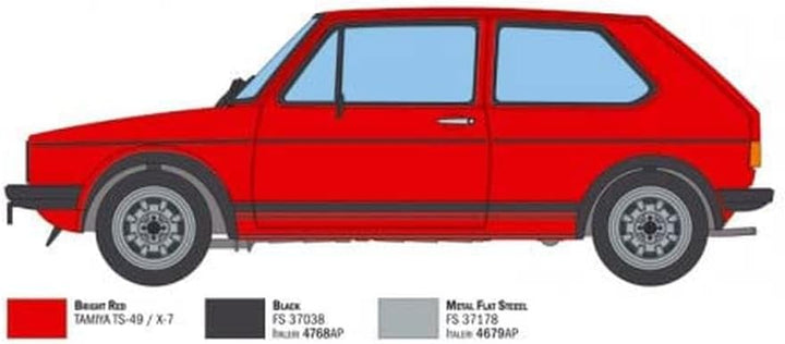 Italeri 3622S 3622S-1:24 VW Golf GTI Rabbit, Modellbau, Bausatz, Standmodellbau, Basteln, Hobby, Kle