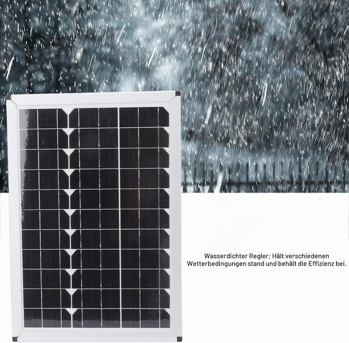 100W Solar Panel Kit E mit 20A 12 V 24 V Controller für das Camping des Autos