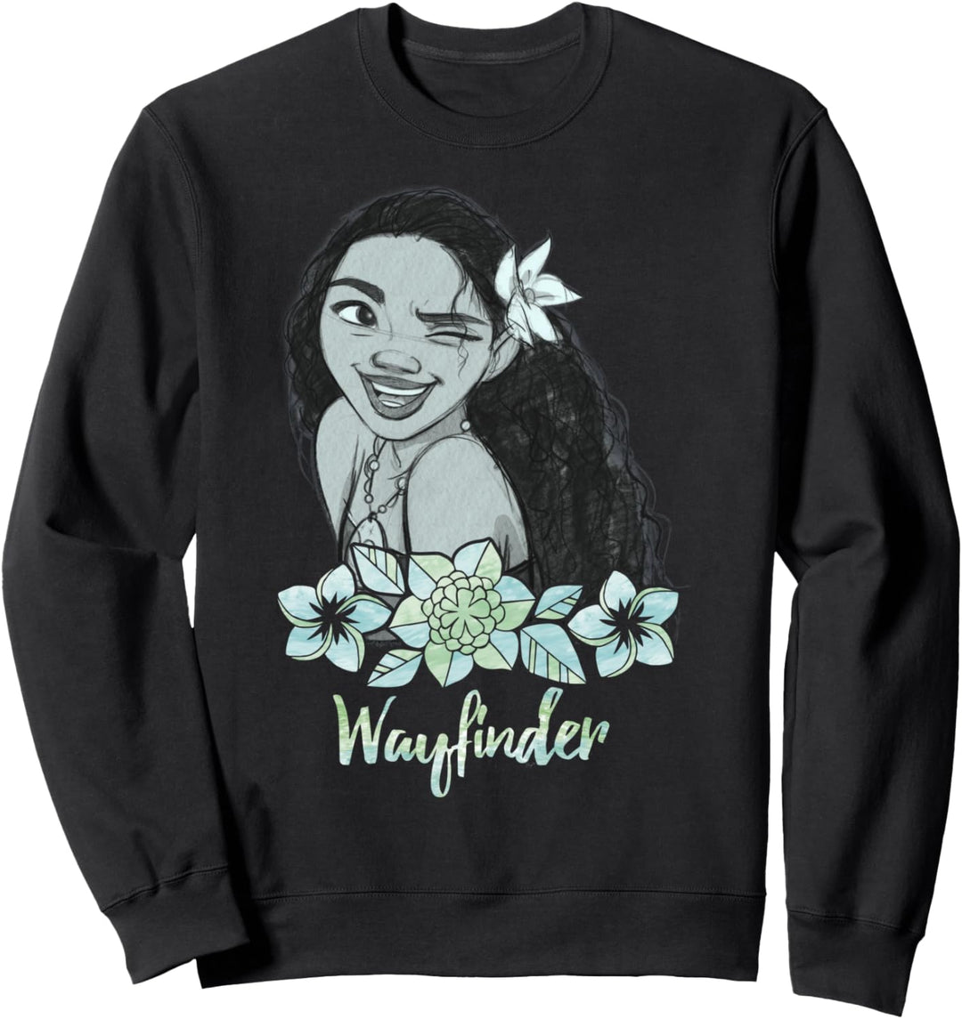 Disney Moana Wayfinder Floral Sketch Sweatshirt