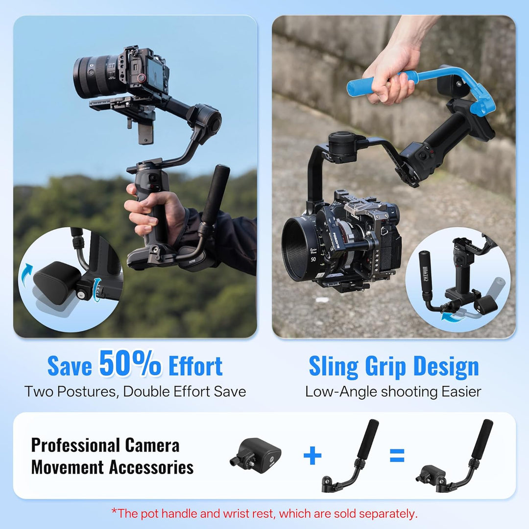 ZHIYUN CINEPEER Crane 4E Gimbal für DSLR-und Spiegellose Kamera, 3-Achsen Stabilisator Gimbal, Leich