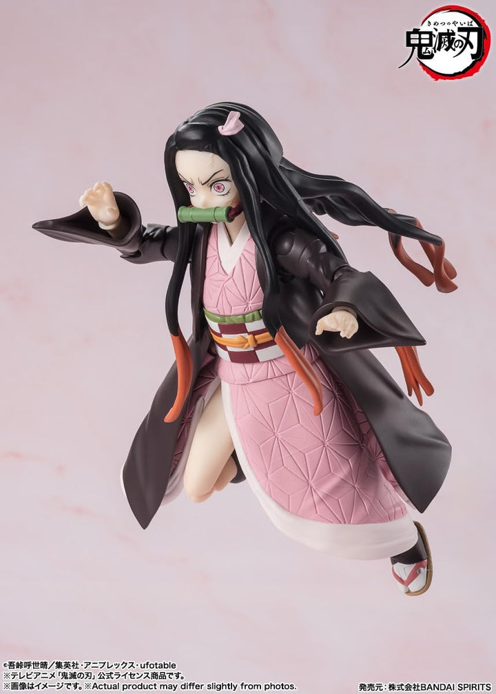 Demon Slayer: Kimetsu no Yaiba Figurine S.H. Figuarts Nezuko Kamado 13 cm Black, Black