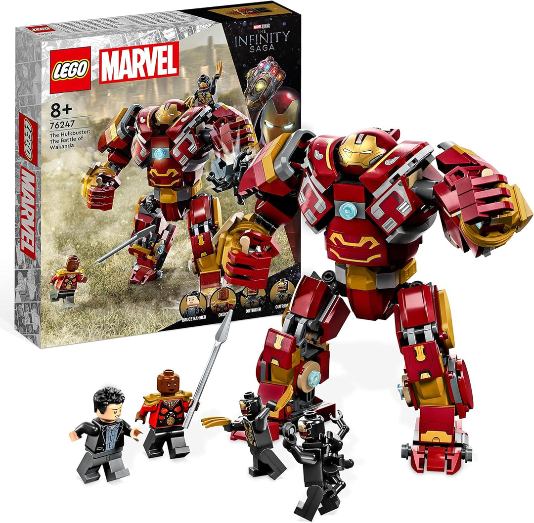 LEGO 76247 Marvel Hulkbuster: Der Kampf von Wakanda, Avengers Infinty War Spielzeug mit Bruce Banner