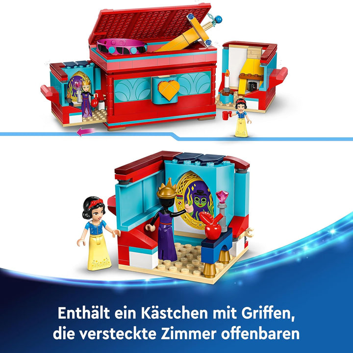 LEGO ǀ Disney Schneewittchens Schmuckkassette - Spielzeug mit verschliessbarem Deckel & Armband Plus