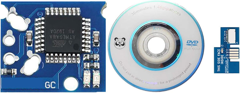 HUAYUWA Upgrade-Kits passend für GameCube (NTSC-J-Version), 1 x XENO-Chip + 1 x SD2SP2 Micro-SD-Kart