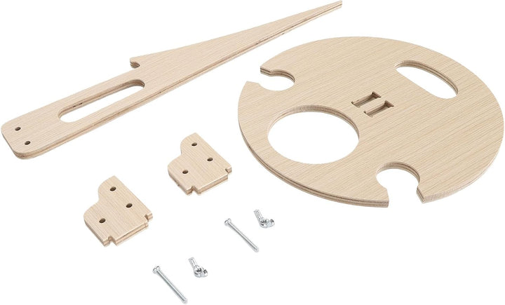 Tnfeeon Faltbarer Weintischstecker mit Glashalter, Tragbares Weinregal aus Holz für Camping-Picknick