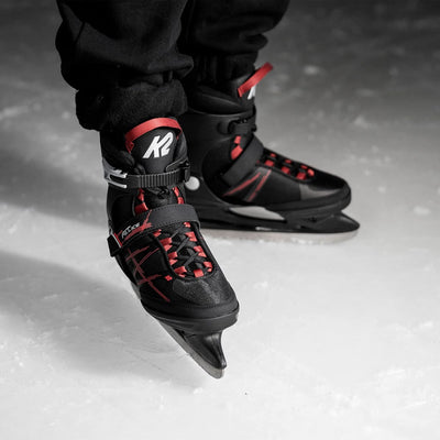 K2 Skate Herren F.i.t Ice Schlittschuhe EU: 41.5 (UK: 7.5 / US: 8.5) black - red, EU: 41.5 (UK: 7.5