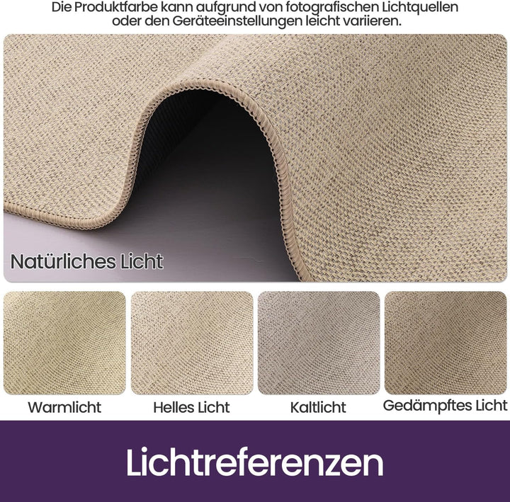 DEXI Schmutzfangmatte Innen 44 x 76 cm, rutschfest Fussmatte waschbar, absorbierend Fussmatte, Dünne