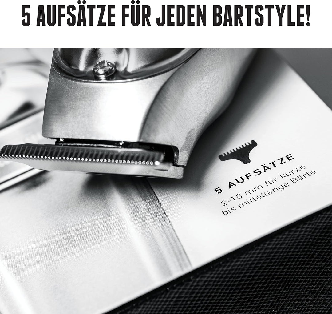 Brooklyn Blade® · Brooklyn Soap Company · Profi Barttrimmer für Zuhause · Trimmer aus Edelstahl mit
