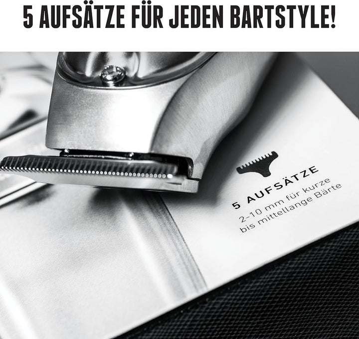 Brooklyn Blade® · Brooklyn Soap Company · Profi Barttrimmer für Zuhause · Trimmer aus Edelstahl mit