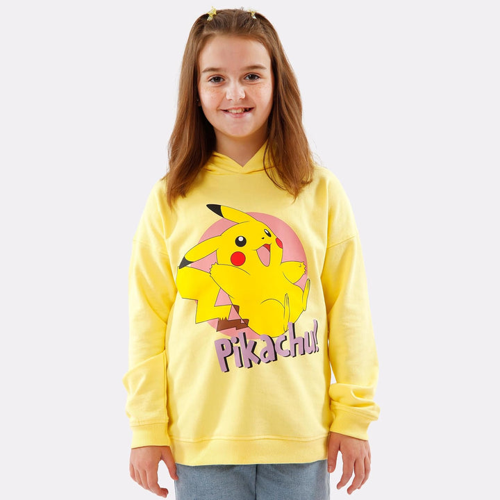 Pokemon Hoodie für Mädchen | Pikachu Kapuzenpullover | Kleidung Mädchen | Im Alter von 5 bis 12 Jahr