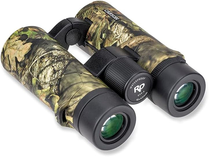 Carson RD Full-Size Fernglas, Doppelstegdesign, 10x42mm, Mossy Oak Tarnoptik, wasserdicht, robust, b