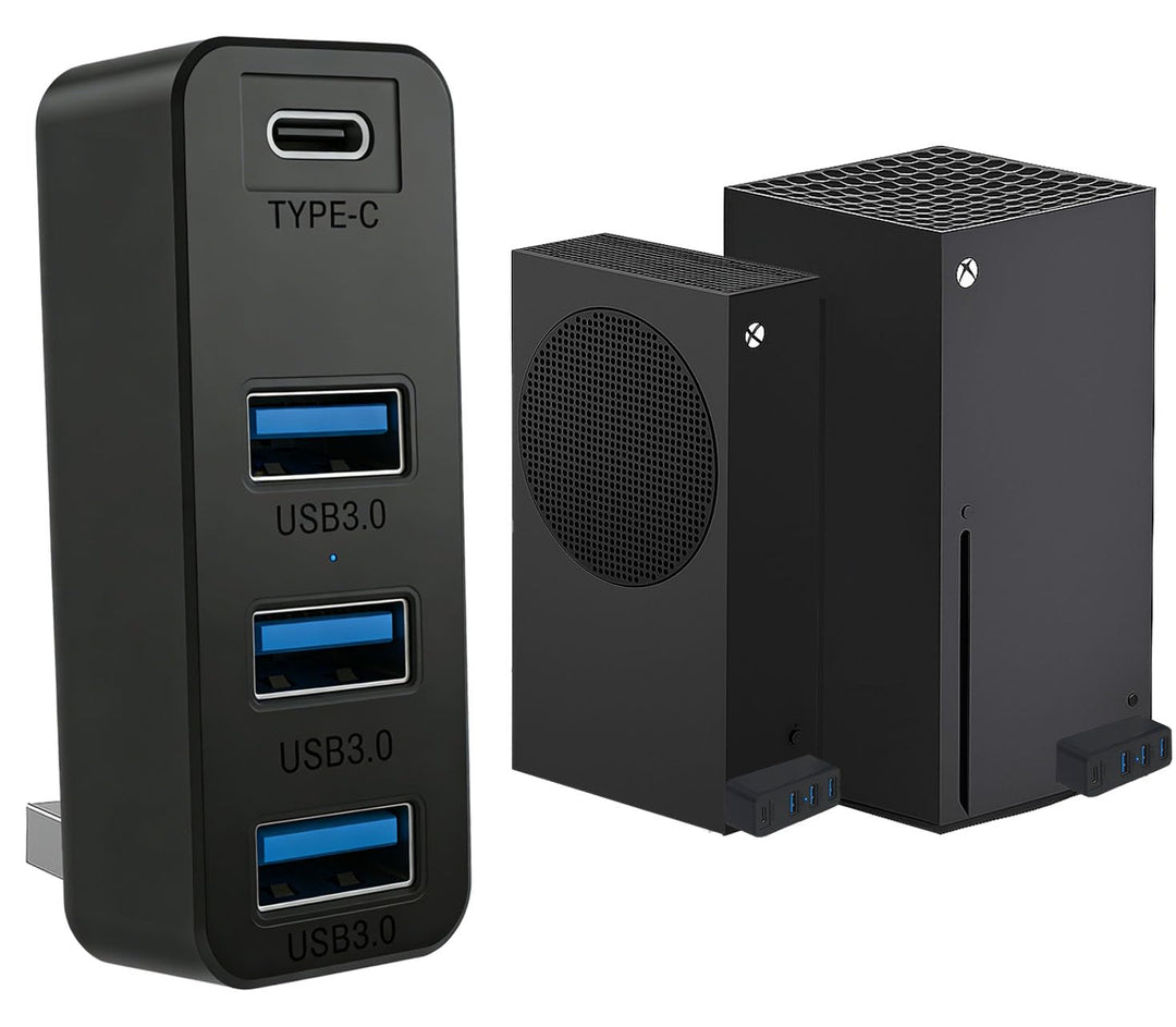 4-Port-USB-Hub für Xbox Series X|S, Hochgeschwindigkeits-USB-Hub-Splitter-Erweiterungsadapter für Xb
