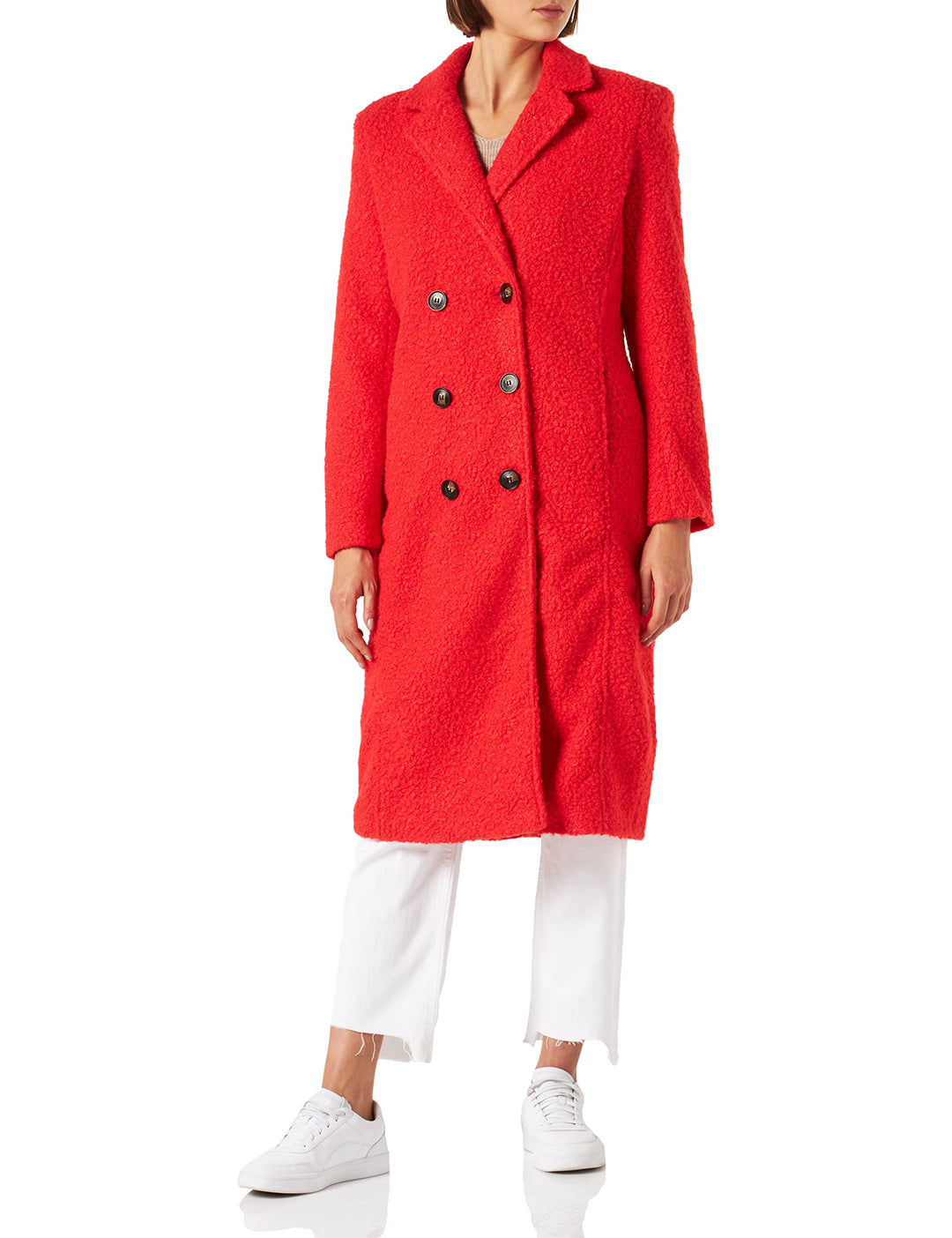 ONLY Damen Onlpiper Coat Cc Otw Jacke S Red Alert, S Red Alert