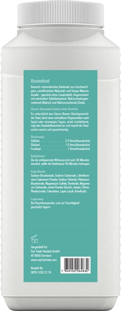 effective nature Basenbad - 1200 g - mit Sango-Meereskoralle - Für geschmeidige Haut - Regenerierend