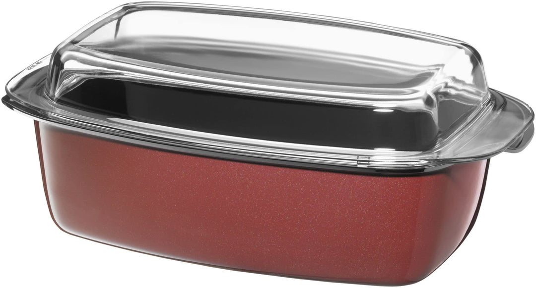 WMF Fusiontec Bräter, rechteckige Form, 32 x 21 cm, perfektes Braten, homogene Kochergebnisse, kratz