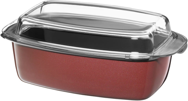 WMF Fusiontec Bräter, rechteckige Form, 32 x 21 cm, perfektes Braten, homogene Kochergebnisse, kratz
