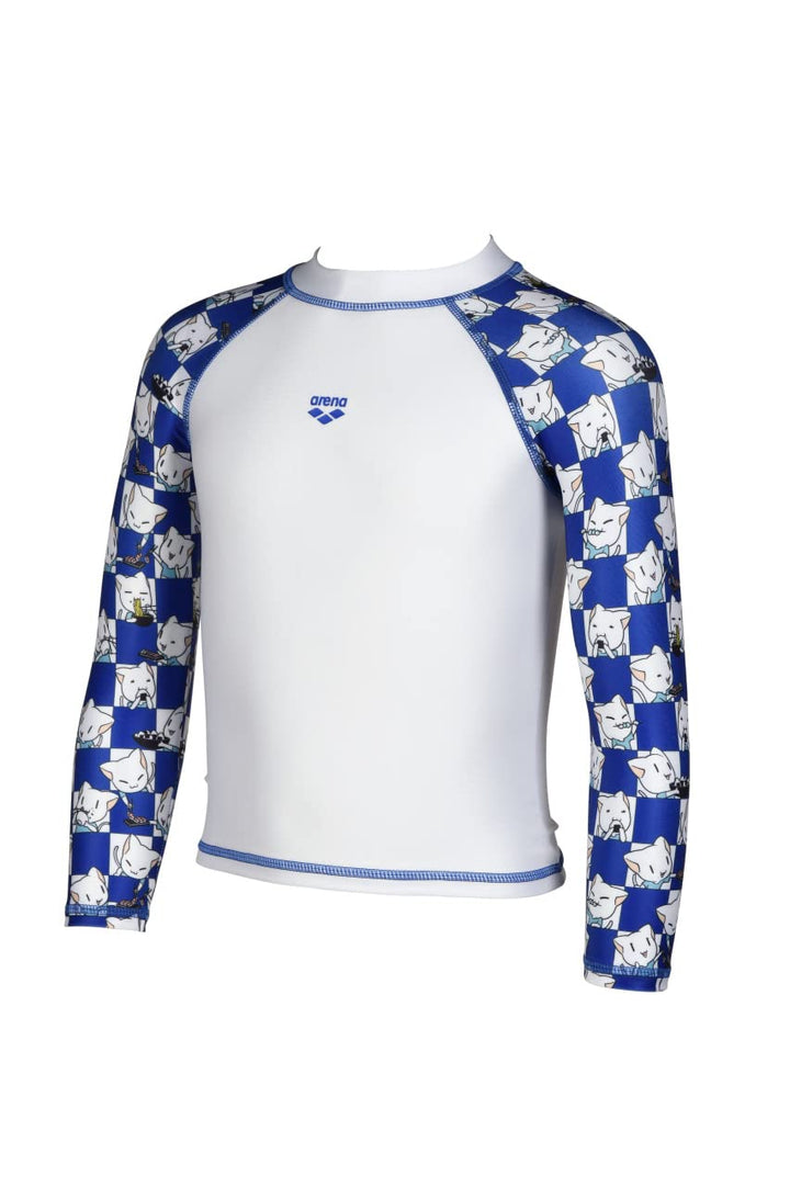 ARENA Unisex Kinder Friends Kids Uv L/S Tee Shirt 92 White-royal Multi, 92 White-royal Multi