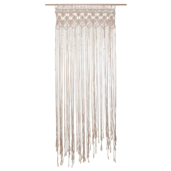 Macrame Wire Curtain Summer cm Beige, cm Beige