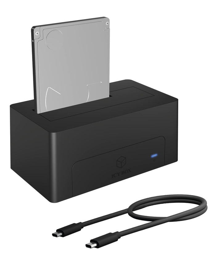 ICY BOX USB-C 3.1 Festplatten DockingStation für 2,5 Zoll und 3,5 Zoll HDD und SDD, USB 3.1 (Gen 2)